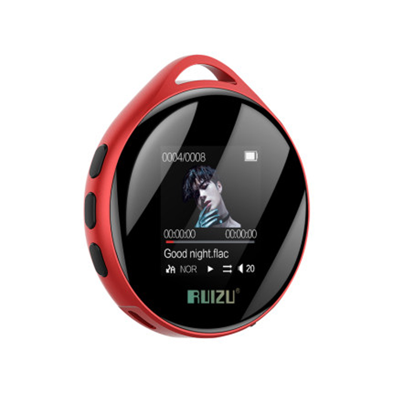 RUIZU M10 스포츠 블루투스 MP3 플레이어 8gb 미니 화면 지원 FM, 녹음, 시계, mp3 플레이어, 블루투스